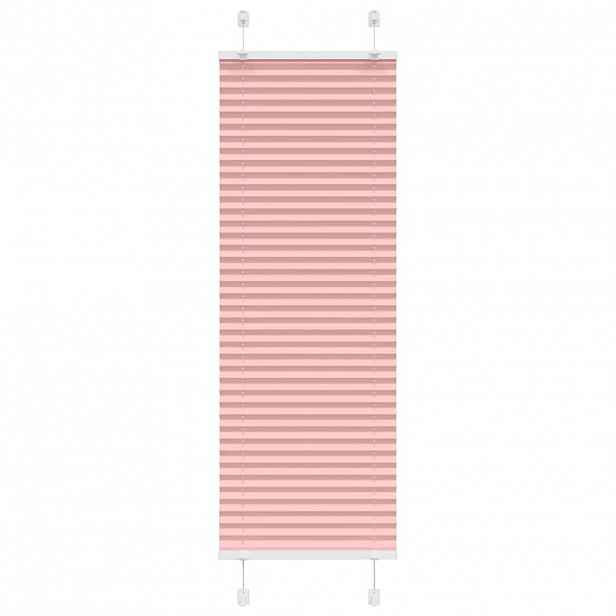 vidaXL Plisovaná roleta růžová 50x100 cm Šířka látky 49,4 cm Polyester