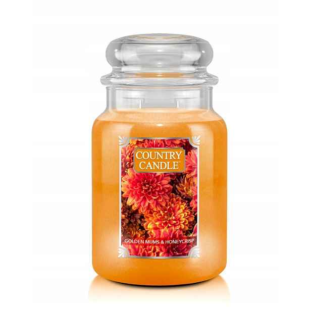 Vonná svíčka sójová Golden Mums & Honeycrisp Country Candle 1 ks
