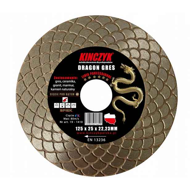 Diamantový kotouč 125x2,5x22,23 Dragon Kinczyk