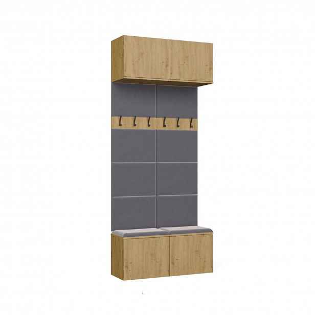 Šatní skříň HAGA II 2W - dub artisan