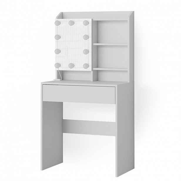 Vicco TOALETNÍ STOLEK Laura Bílá 70 cm s LED osvětlením