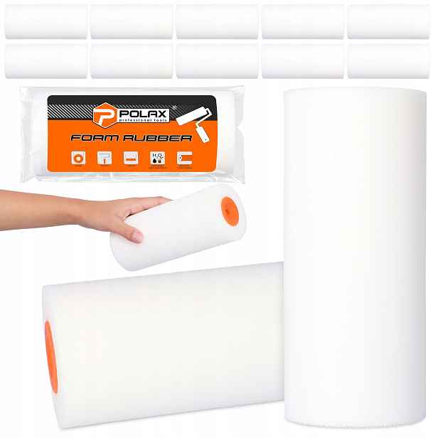 10 x Malířský váleček 18 cm Pěnový Malování barev laku nábytku Univerzální Sh