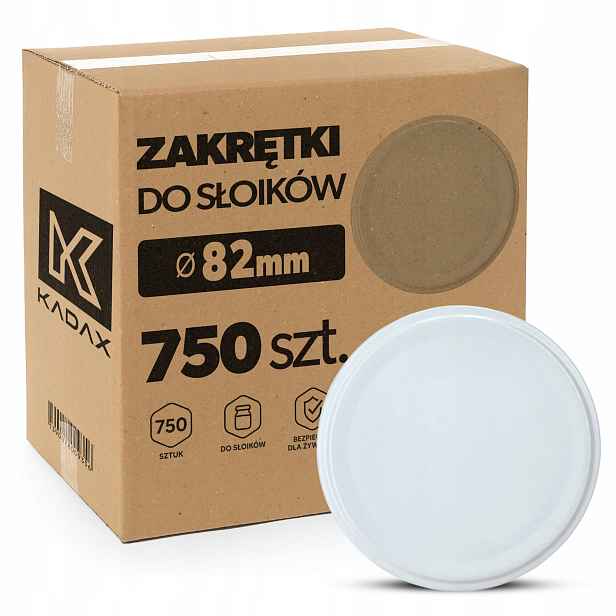750x Uzávěry Na Sklenice Na Med FI82 Karton Uzávěry Víčka 6-ZÁVĚSNÉ