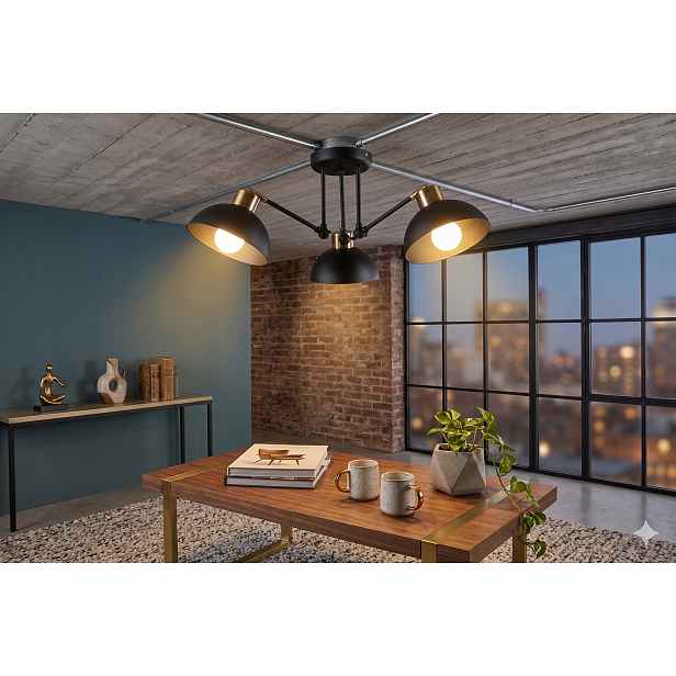 Euro-Lamp Stropní Svítidlo Madox 3 zlatá 3X60W Výrobce