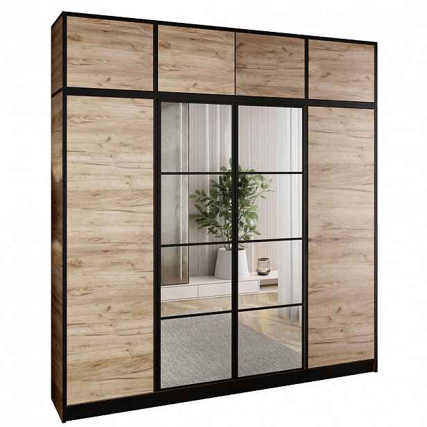Kier Furniture ŠATNÍ SKŘÍŇ EDEN s nástavbou 4D Dub Craft