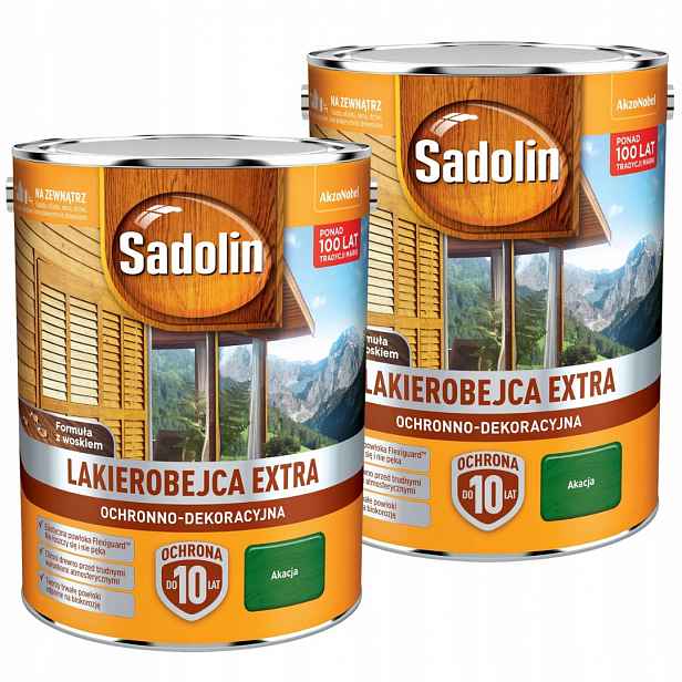 Sadolin Extra Lakobejca 10L Akácie Set 2x5L