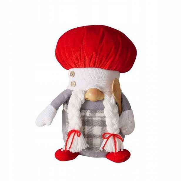 Textilní Figurka Kuchař 28 CM Polyester Ručně Vyrobená, Vícebarevná