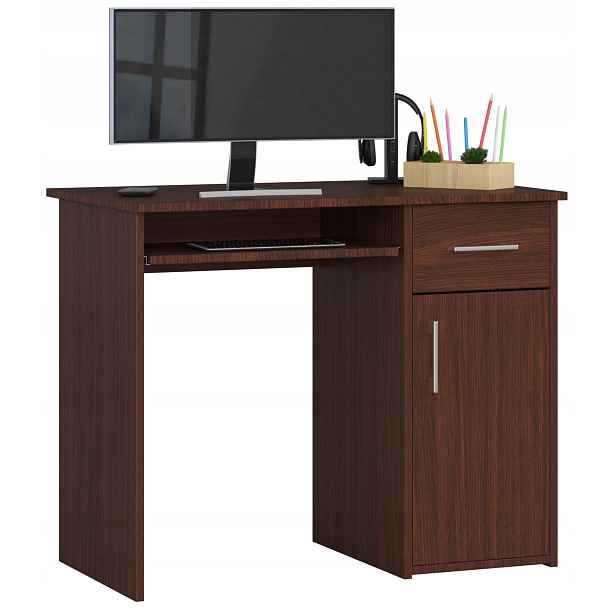 Psací stůl pod počítač notebook Pin wenge 90 cm Akd