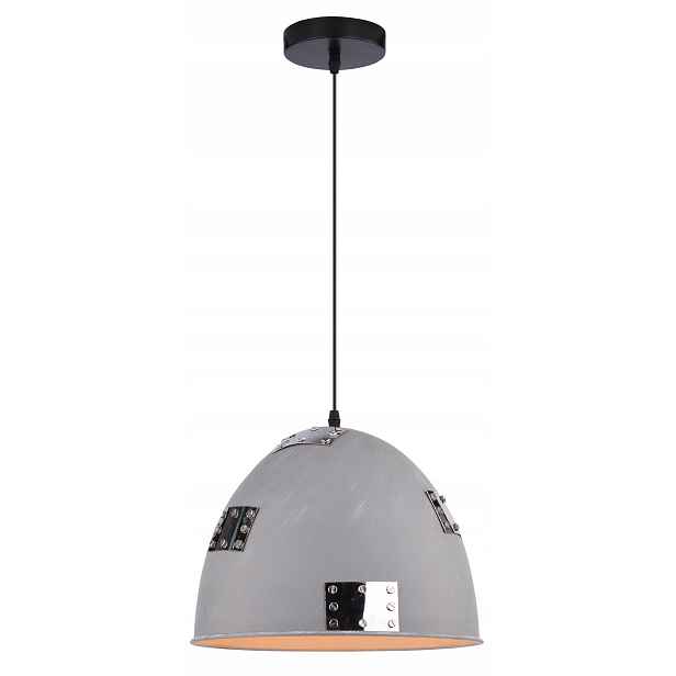 Závěsná lampa šedá 135 cm E27 Patch Candellux