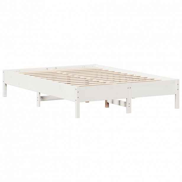 vidaXL Postel bez matrace bílá 160 x 200 cm masivní borovice