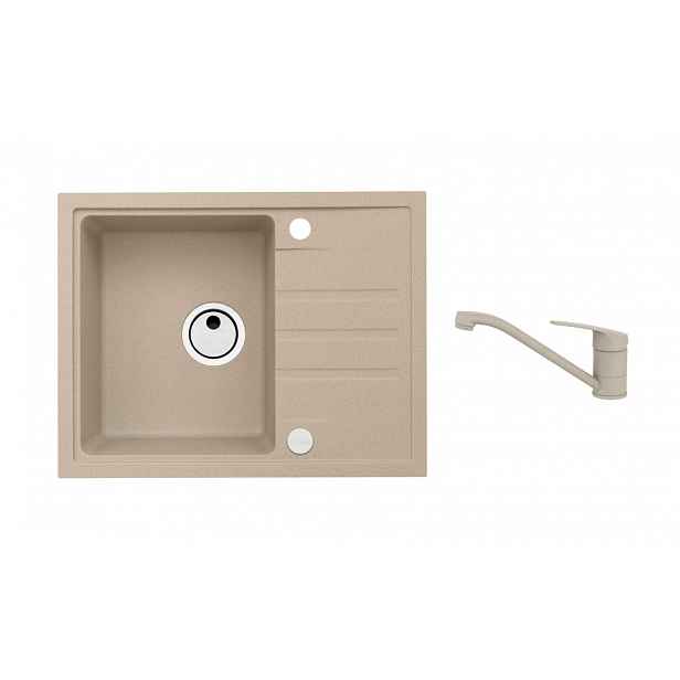 Alveus - Set dřezu Intermezzo 30 a baterie Clara, beige SETA25840