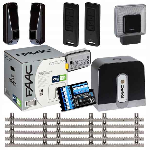 Faac Cyclo C721+ Modul WiFi Lampa+ Lišta Pilot 2ks pohon posuvné brány