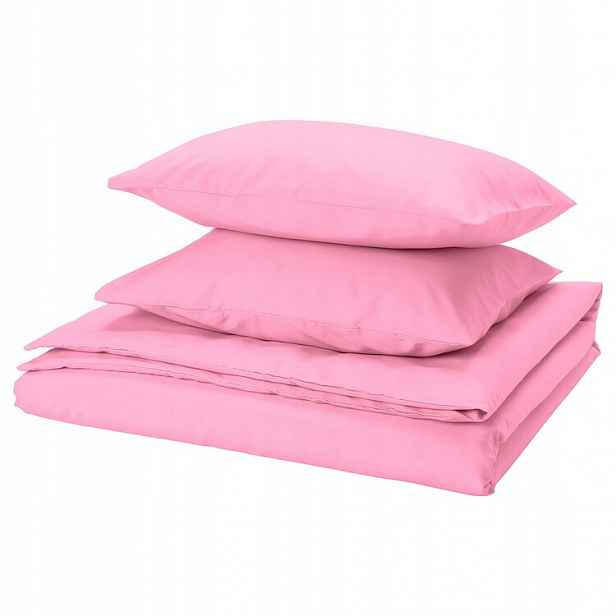 Ikea povlak na přikrývku a 2 povlaky Piltandvinge světle růžový 200x200/50x60 cm