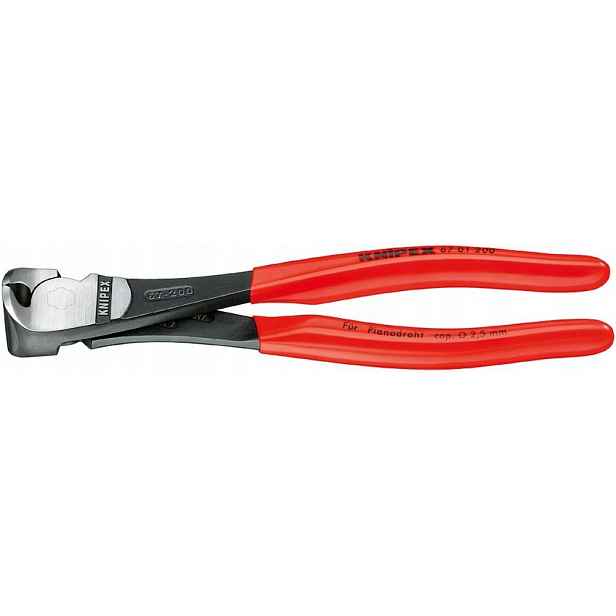 Čelní štípací kleště 200 mm Knipex 67 01 200 Zvýšený převod