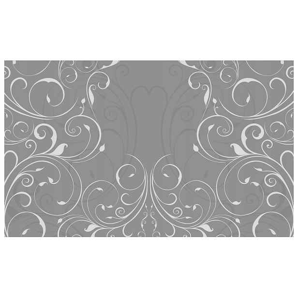 Fototapeta Šedý květinový ornament do obývacího pokoje ložnice 208x146 lepidlo