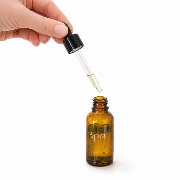 Orion Skleněná hnědá lahvička s pipetou, SPA 30ml