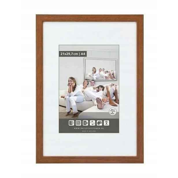 Rámeček dřevěný Rustic třešňový 50x60 cm Plexi