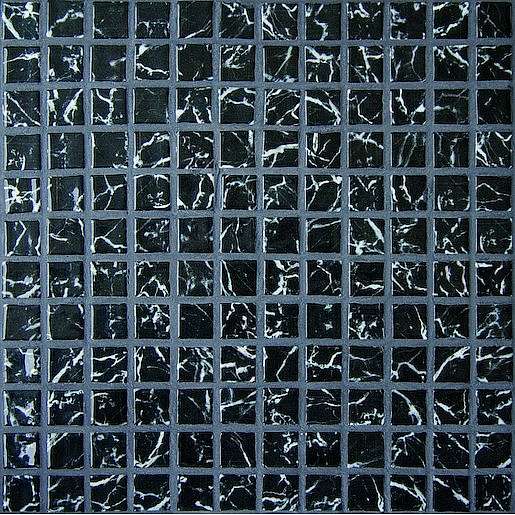 Skleněná mozaika Negro marquina 30x30 cm lesk NEGROMA