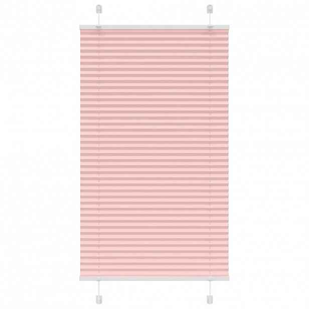 vidaXL Plisovaná roleta růžová 70x100 cm Šířka látky 69,4 cm Polyester