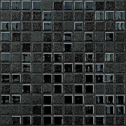 Skleněná mozaika Tessa negro 30x30 cm lesk TESSANE