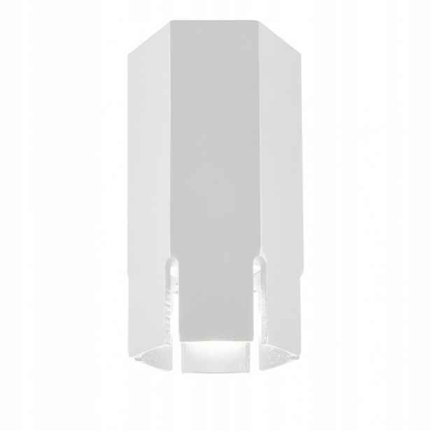 Stropní lampa bílá šestiúhelníková GU10 Tuba Candelux