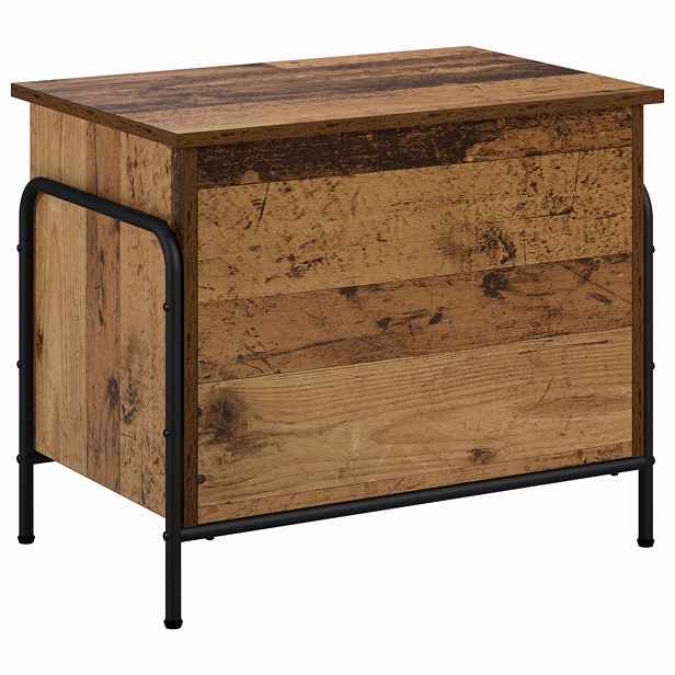 vidaXL Úložná krabice Staré dřevo 80 x 40 x 49,5 cm Kompozitní dřevo