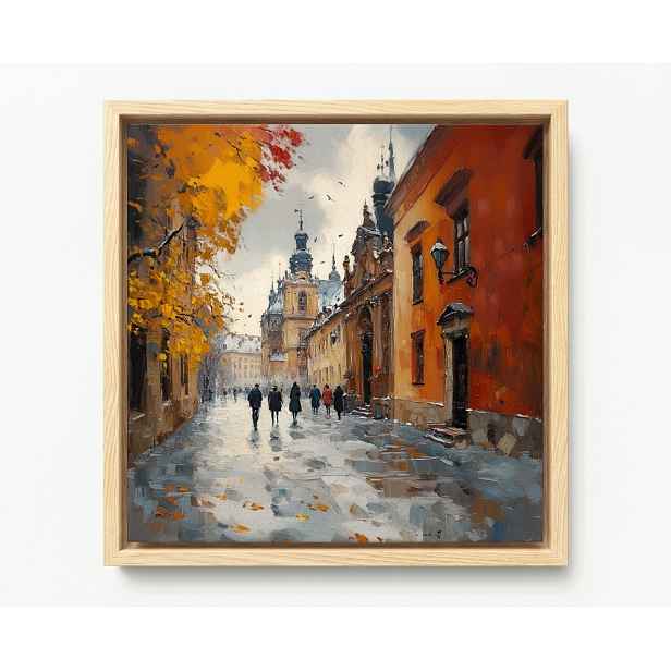 Rám Na Obraz Americká Krabička Město Staré Město Kostel Číjové Domy Krakov 60x60