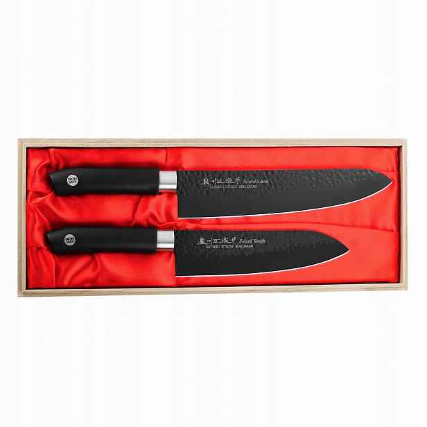 Satake Swordsmith Black Sada. Šéfa+Santoku