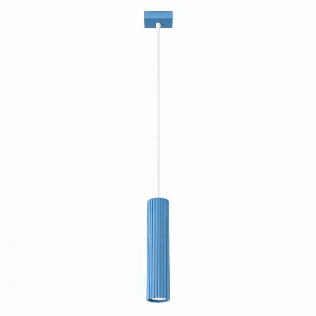 Závěsná lampa Osvětlení do obývacího pokoje Tuba Zwis Gu10 Karbon 1 modrá Sollux
