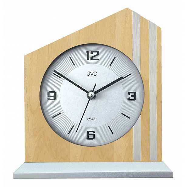 Dřevěný Světle Hnědý Tichý Krbový Hodinový Stroj Jvd HS24014.68 18 x 20 cm