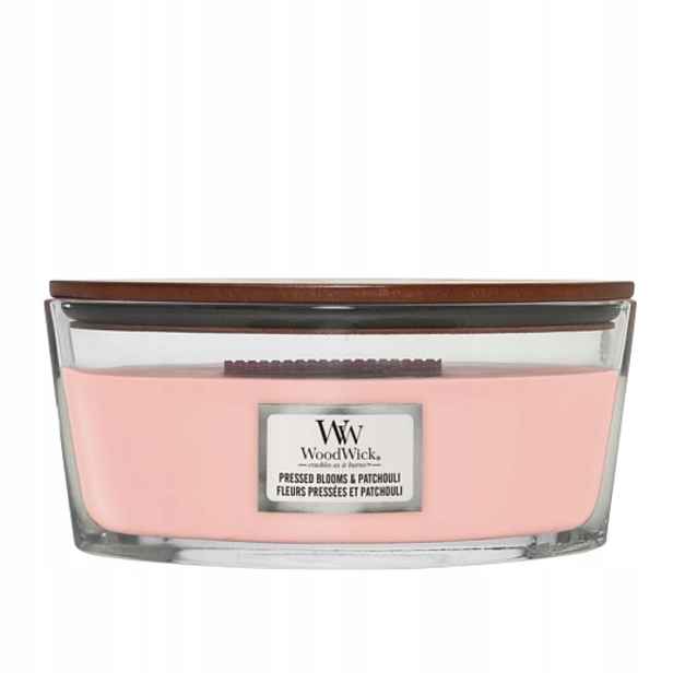 WoodWick svíčka elipsa Pressed Blooms & Patcho