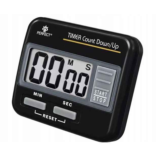 Minutník LCD Perfect TM-86A Černý Kuchyňský časovač Digitální