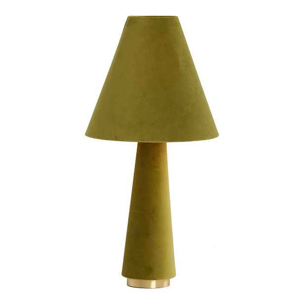 Zelená stolní lampa s textilním stínidlem (výška 61 cm) Devia – Light & Living