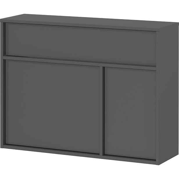 Antracitová skříňka 83x63x25 cm Ameca 2.0 – Germania