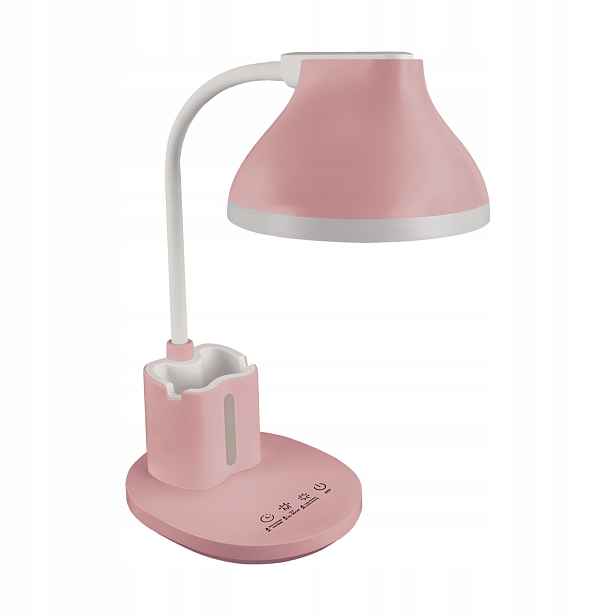 Stolní lampa růžová s příslušenstvím, flexibilní Led rameno 7W Debra Struhm