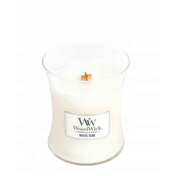 Tradiční sójová svíčka White Teak Woodwick 1 ks