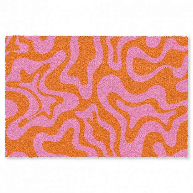 MuchoWow ROHOŽKA Vzor - růžová - oranžová - abstraktní - moderní 90x60 cm
