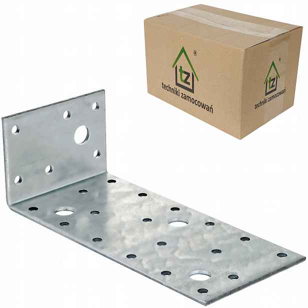 Ocelové perforované úhelníky 150x50x70 x 2,5 mm 50 ks spojovacích prvků KŁ10