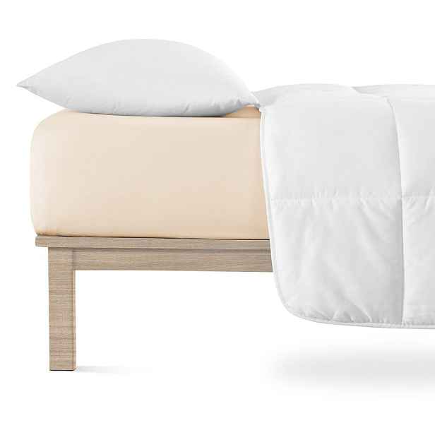 Béžové napínací prostěradlo jersey 200x200 cm Boxspring – Andrea Simone