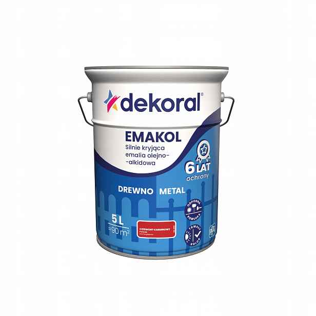 Dekoral Emakol Červený Karmínový 5L Ral 3002