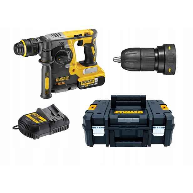 DeWalt DCH274P1T Příklepová vrtačka 18V 2,1J SDS-Matic 1x5Ah