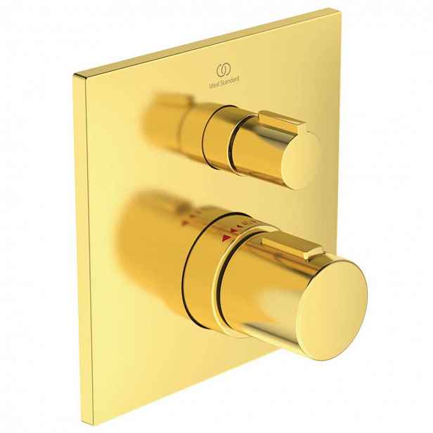 Ideal Standard CeraTherm - Termostatická sprchová baterie pod omítku, Brushed Gold A6956A2