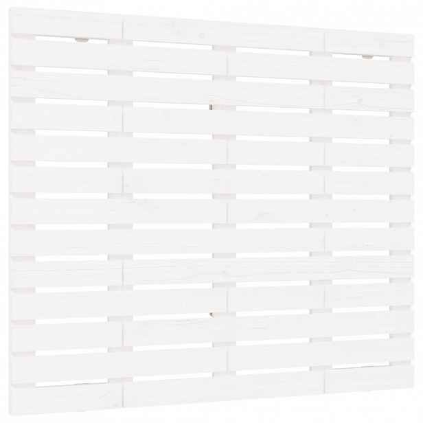 vidaXL Nástěnné čelo postele bílé 81x3x91,5 cm masivní borové dřevo