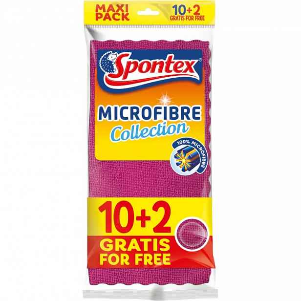 Sada utěrek mikrovlákno Collection 10+2 Spontex