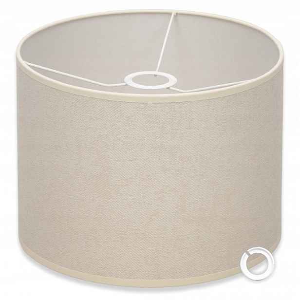 Stínidlo Ecru 30 cm 25 cm univerzální Abažur Valec kulatý tubus Krémově béžová