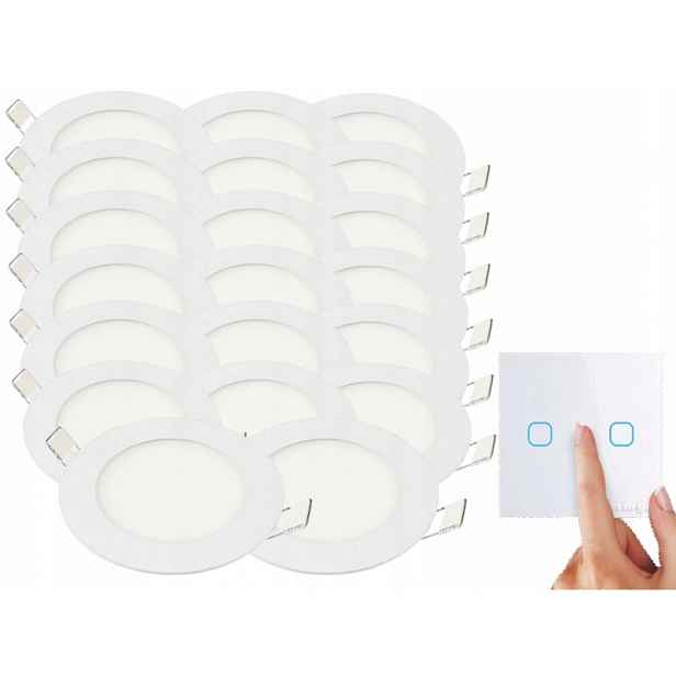 Sada Halogenová Led lampa 3W 20x spínač
