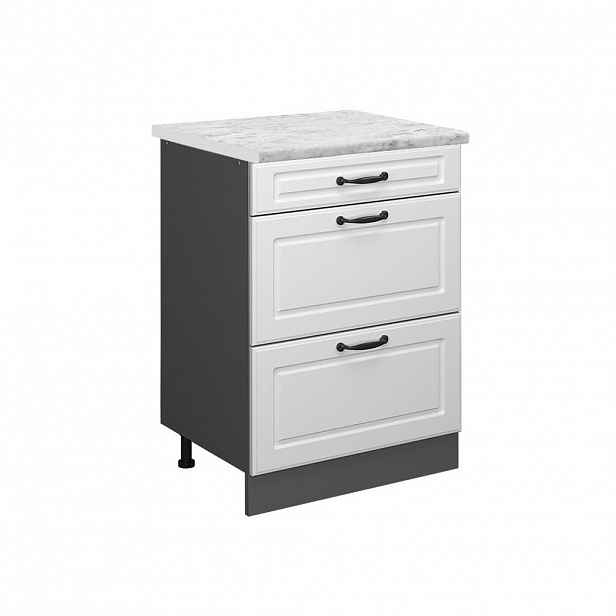 Vicco SPODNÍ SKŘÍŇKA KUCHYŇSKÉ LINKY R-Line Bílý venkovský dům 60 cm PD Mramor