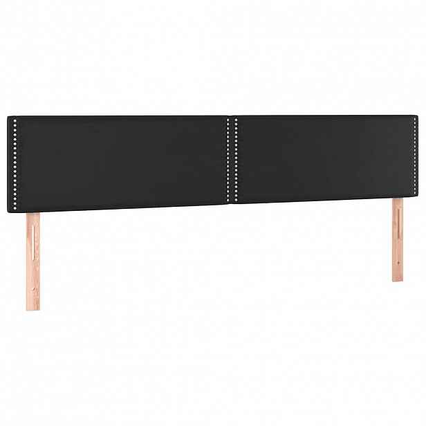 vidaXL Čela postele černá 200x5x78/88 cm umělá kůže