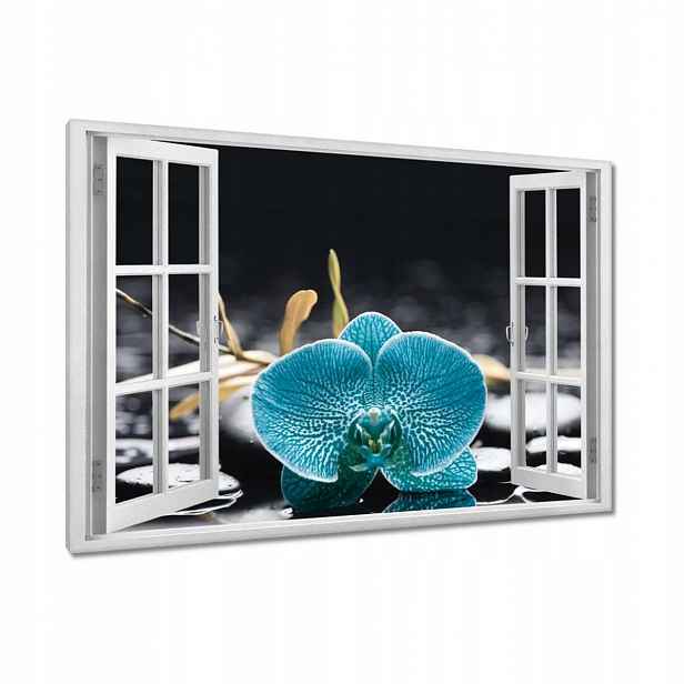 Obrazy 90x60 Tyrkysový orchidej Květina