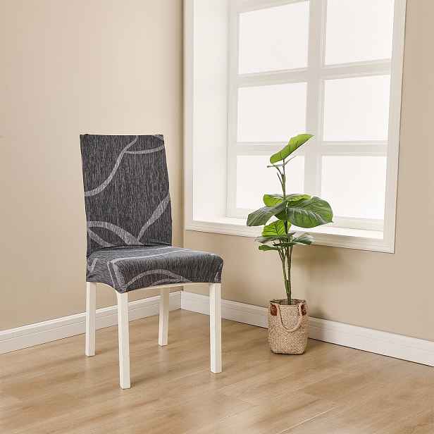 4Home Napínací potah na židli Slate 45 - 50 cm, sada 2 ks